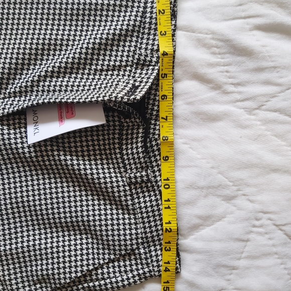 NWT ASOS Houndstooth high waisted pants with pockets - Picture 3 of 6